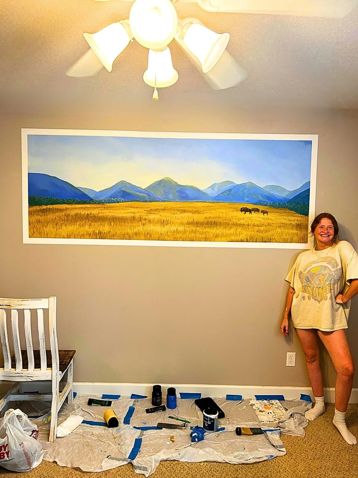 Western Nursery Mural — Mural, interior wall by Ashlyn Berry Collins